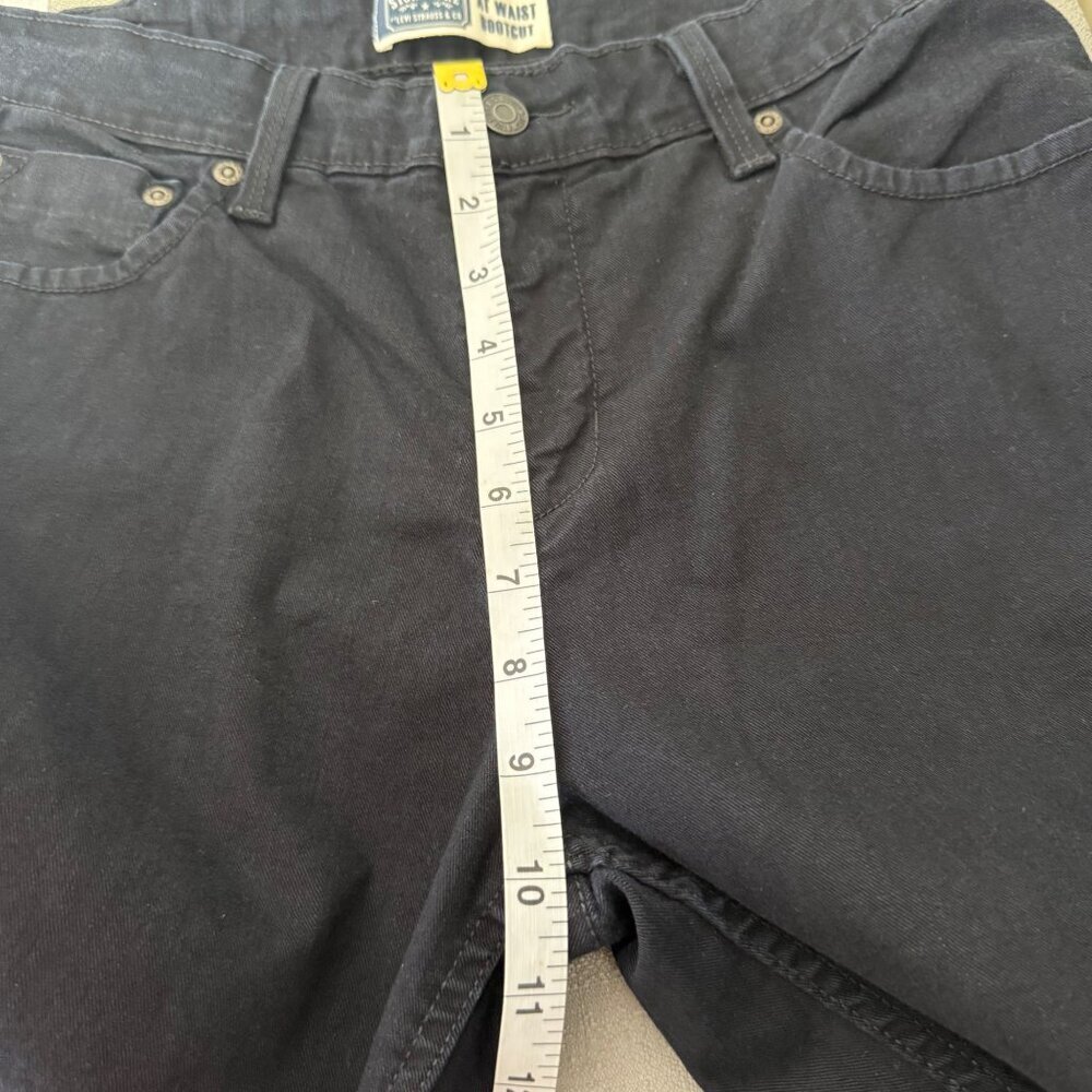 Levi Signature Women's Jeans At Waist Bootcut Sz 10 Black Western Country Work - Picture 9 of 11